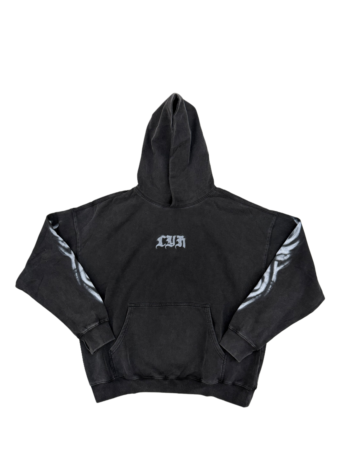 Faded Black Hoodie